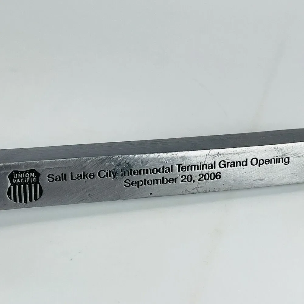 Union Pacific Commemorative Railroad Spike 2006 Salt Lake City Grand Opening